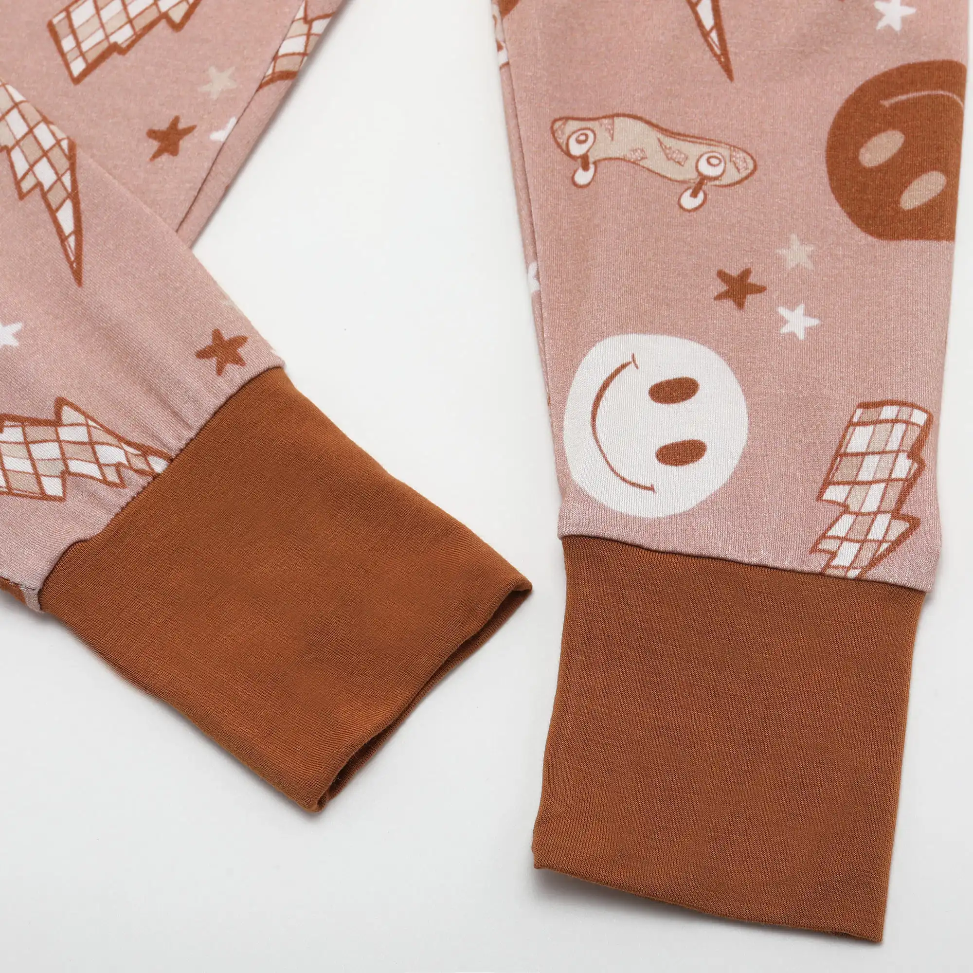 2024 New Fashion Lovely Two Piece Sleepwear Long Sleeve Baby Kids Pajamas Set