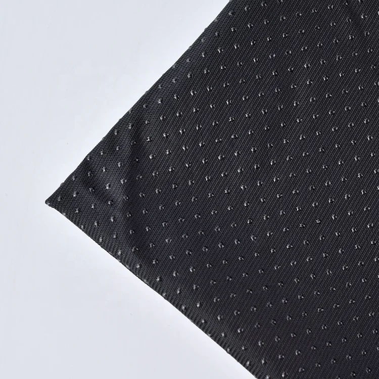 New design white polyester material plain knitting anti-slip non-slip fabric for pet mat