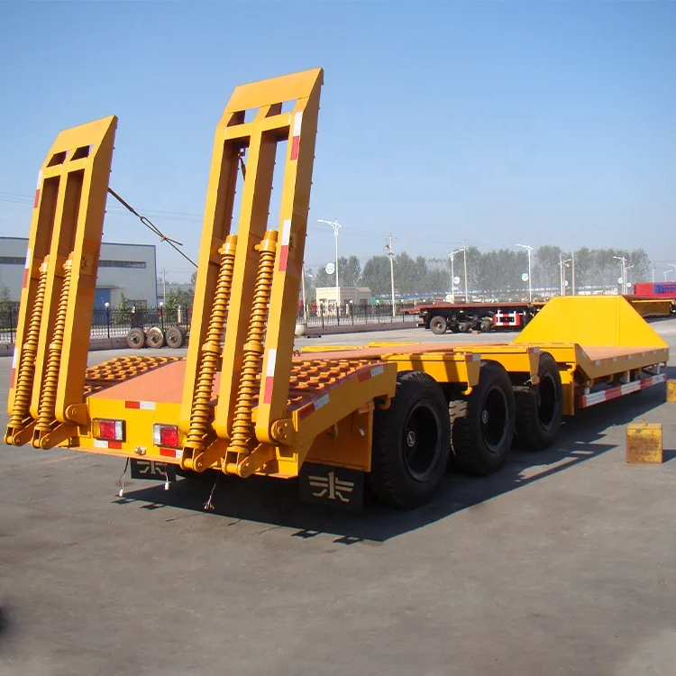 China Manufacture Tongya 3 or 4 Axles Low Bed Truck Trailer