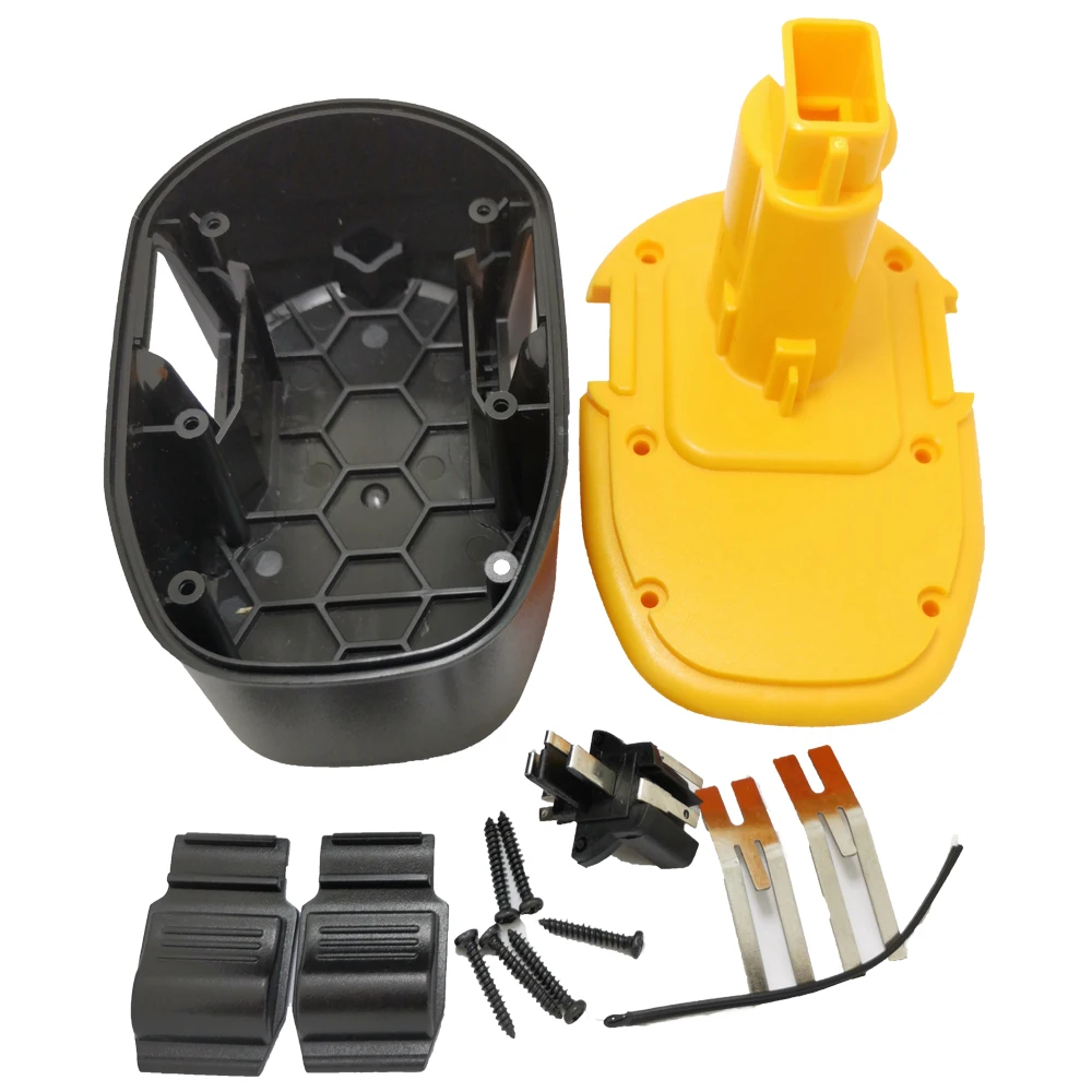 Для Dewalt 18 никель-металл-гидридный аккумулятор с напряжением NI-CD батарея пластиковый корпус 2.0Ah 3.0Ah DC9091 DC9094 DE9031 DE9038 NI-CD/металл-гидридных или никель Крышка батарейного отсека запчасти