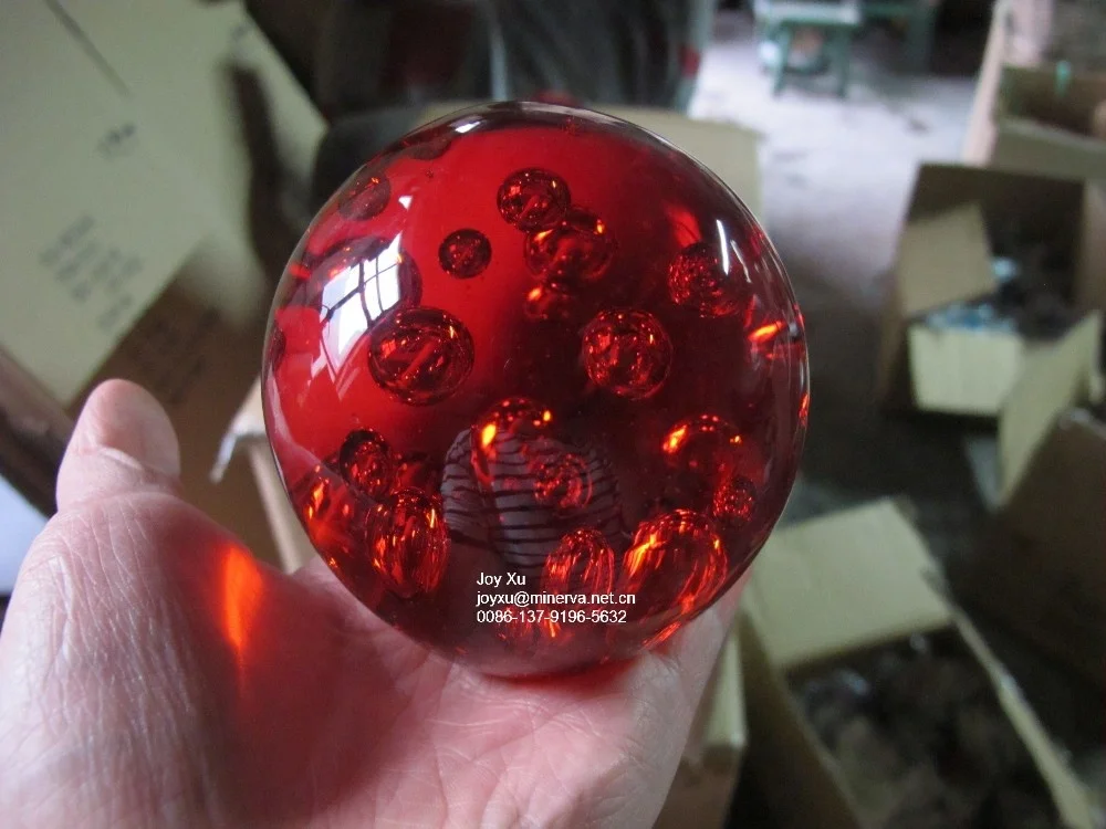 Coloured Glaze Luminous In The Dark Glass Ball Souvenir Valentine Gifts  Crystal Decor and Sun Catchers