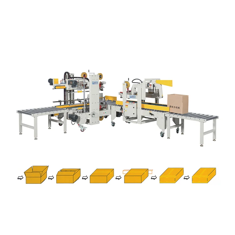 DPC-50 + DPG-50 Автоматическая Электрическая регулировка герметик Автоматическая картонная откидная упаковочная машина