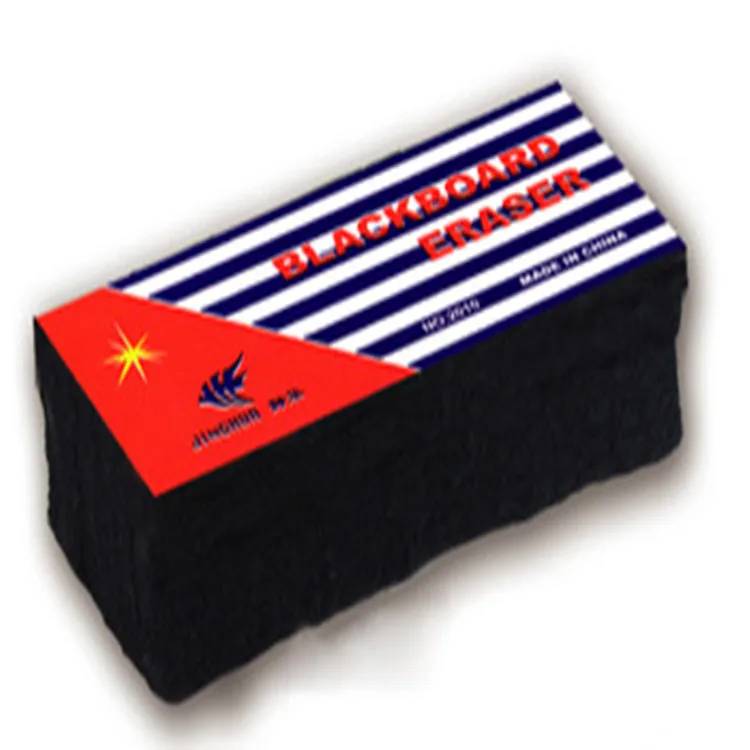 
China JINGHUA durable school supplies plastic holder with felt blackboard erasers 