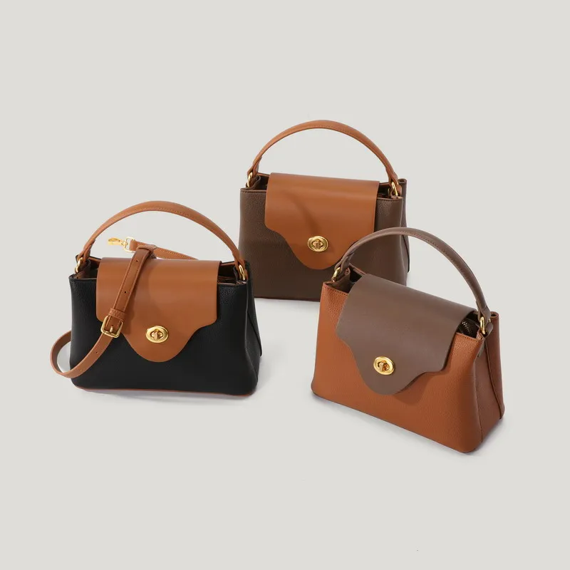 Pu leather classic style handbags for women china manufacturing