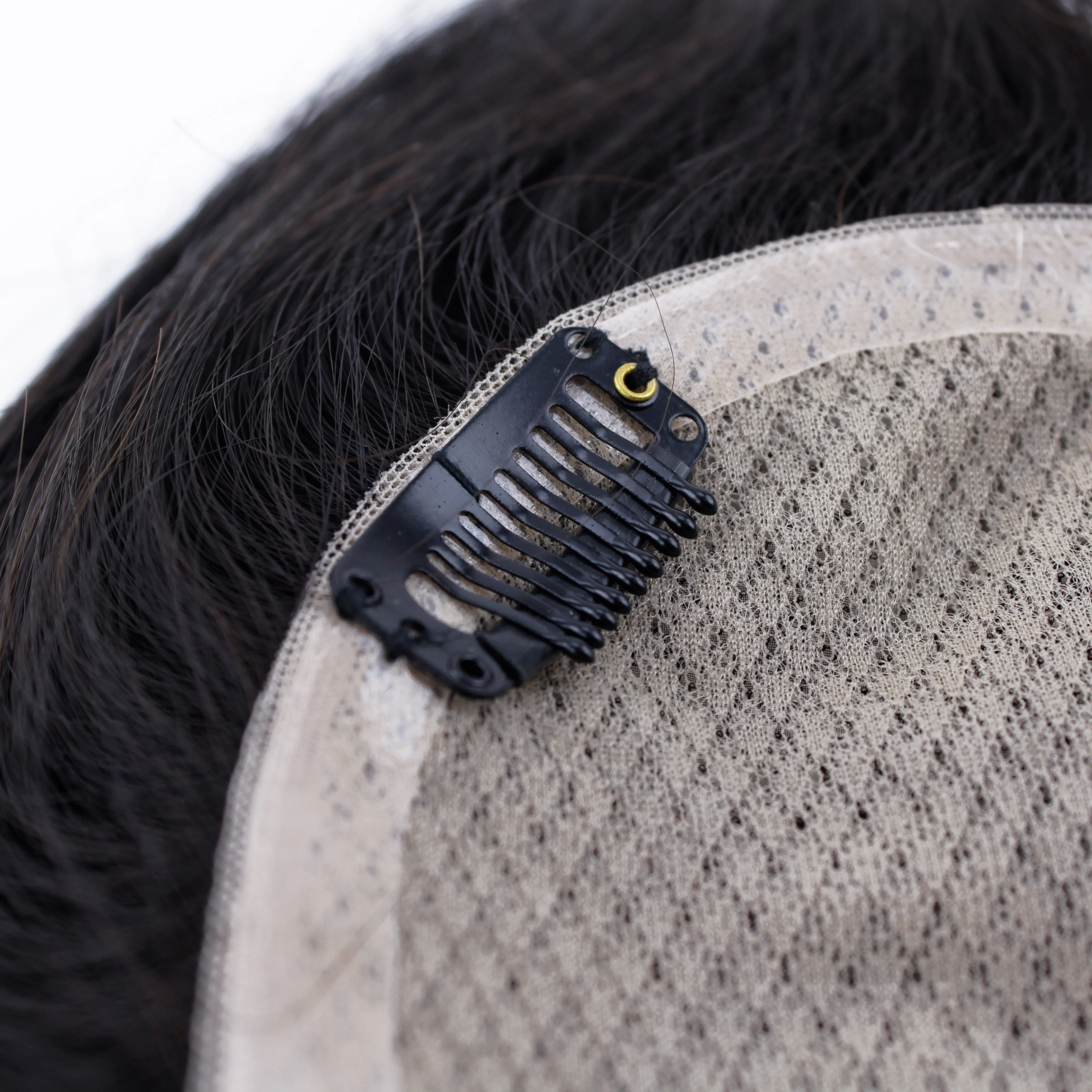 Wholesale Customization Swiss Lace 100% virgin Martin Human Hair 7*9 Hair Block Ladies Human Head Topper Wig