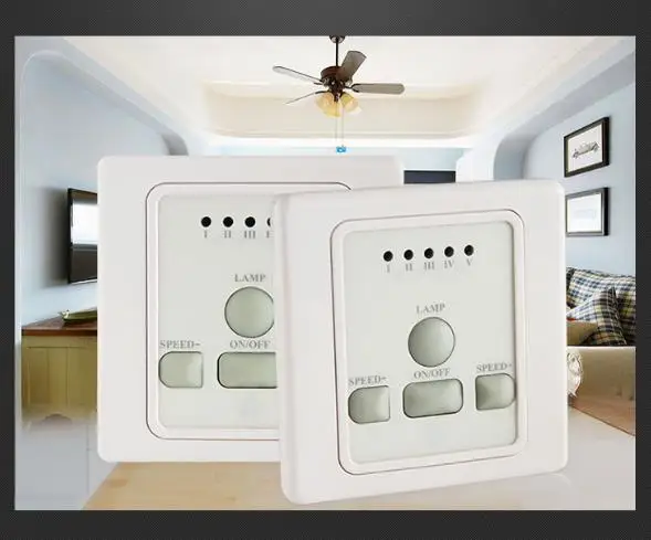 Smart 5 speed Ceiling fan and light remote control switch