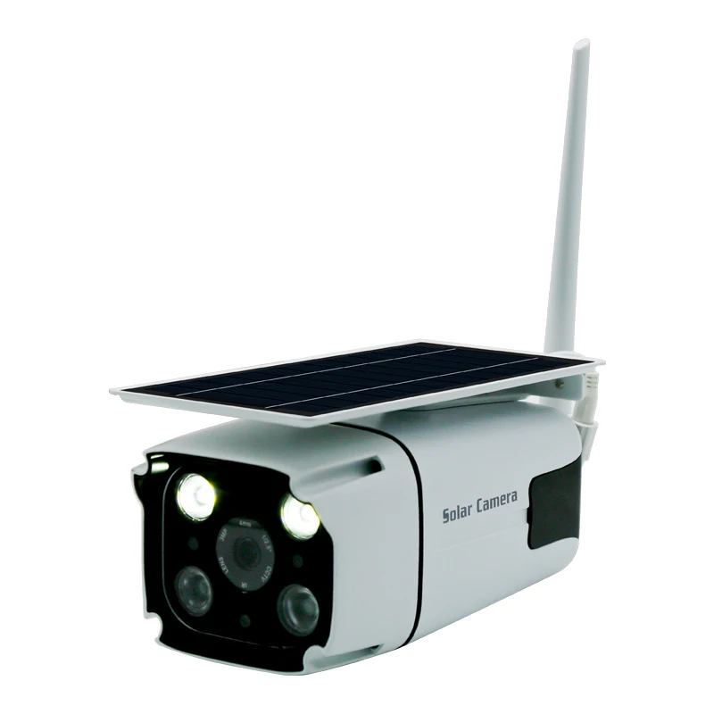 
Surveillance Camera With Both Solar Panel And Built-in Battery 