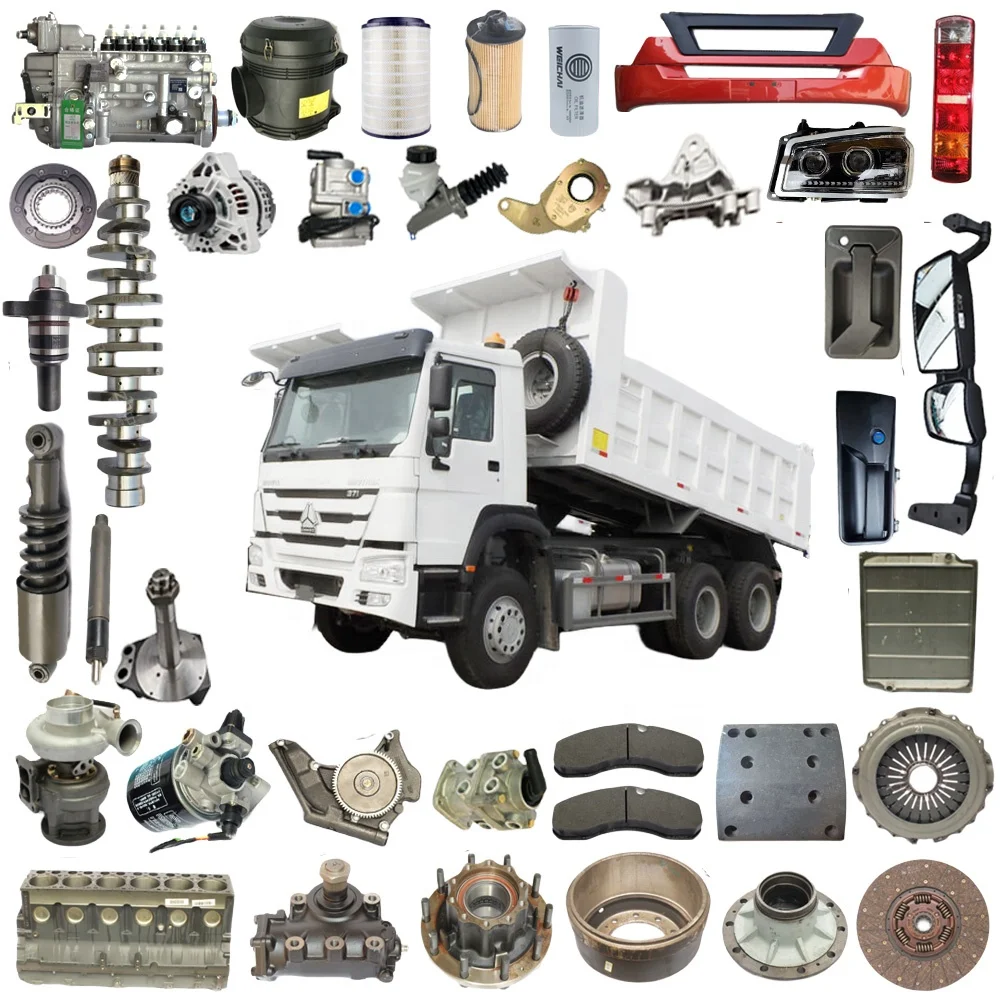 SINOTRUCK HOWO Dump Truck Spare Parts 290 336 371 420 HP Truck Parts