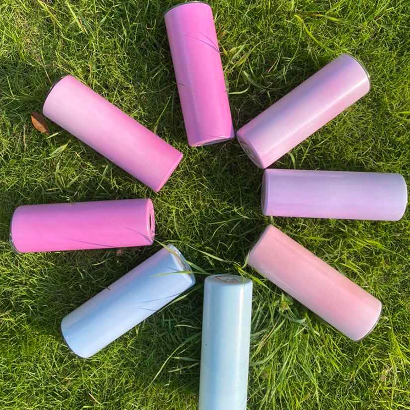 Ready To Ship Low MOQ Private Leak Proof Christmas Heat Press Glow In The Dark Sublimation Tumbler UV To Glow