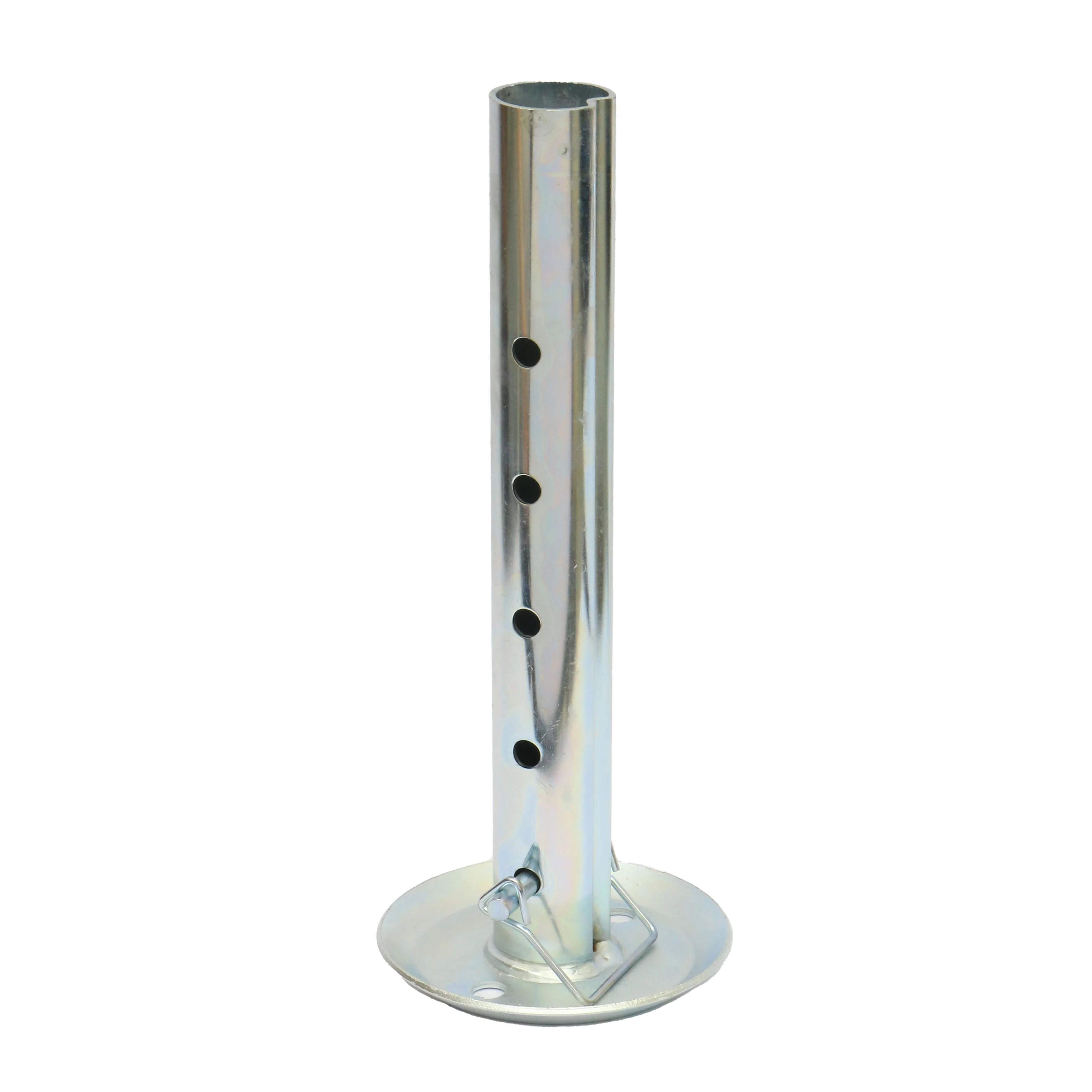 2000lbs Lift Capacity Drop Leg with Snap Pin 5 Position Adjustable Zinc Plated Coat