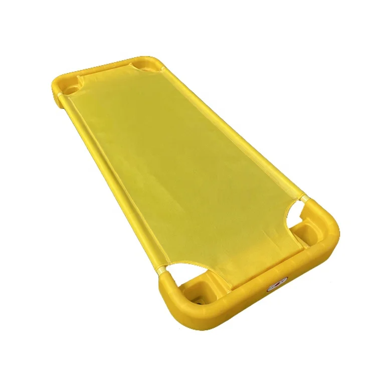 New arrival factory direcrt sales comfortable preschool bed colorful children plastic stackable bed durable bed children