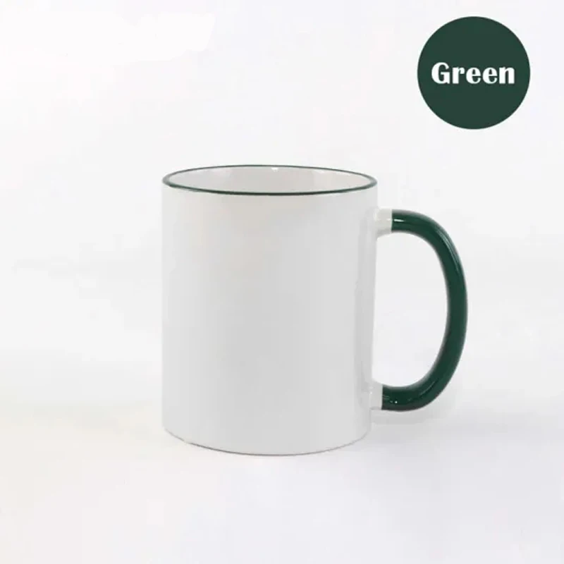 Sublimation Blanks 11oz Handle Color Ceramic Mug