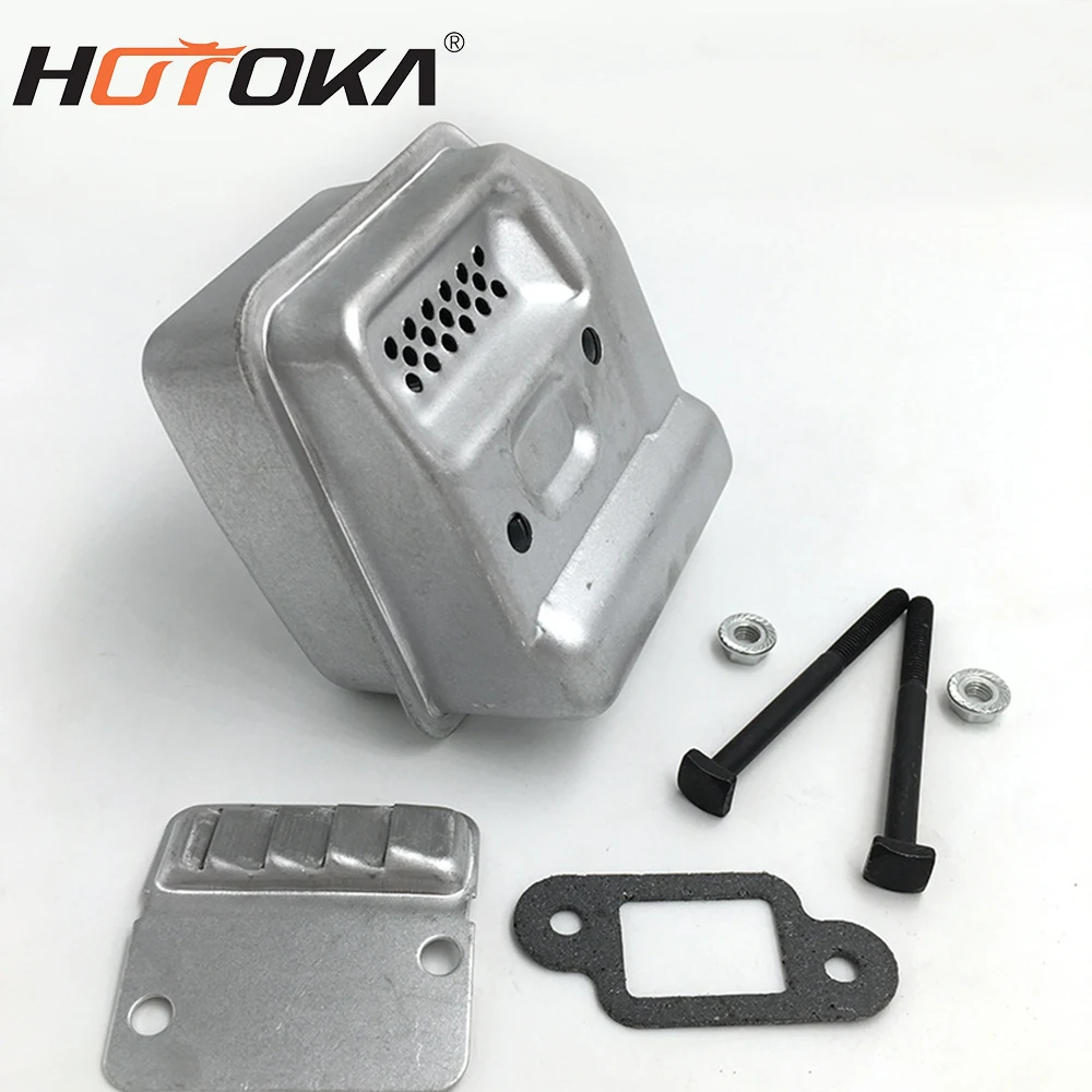 HOTOKA manufacturer supplier ms180 chainsaw muffler spare parts professional HUS ms 180 petrol chain saw muffler for wholesale