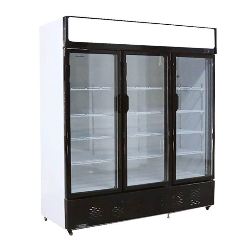 Kenkuhl upright glass door beverage cooler vertical showcase cooler commercial for supermarket