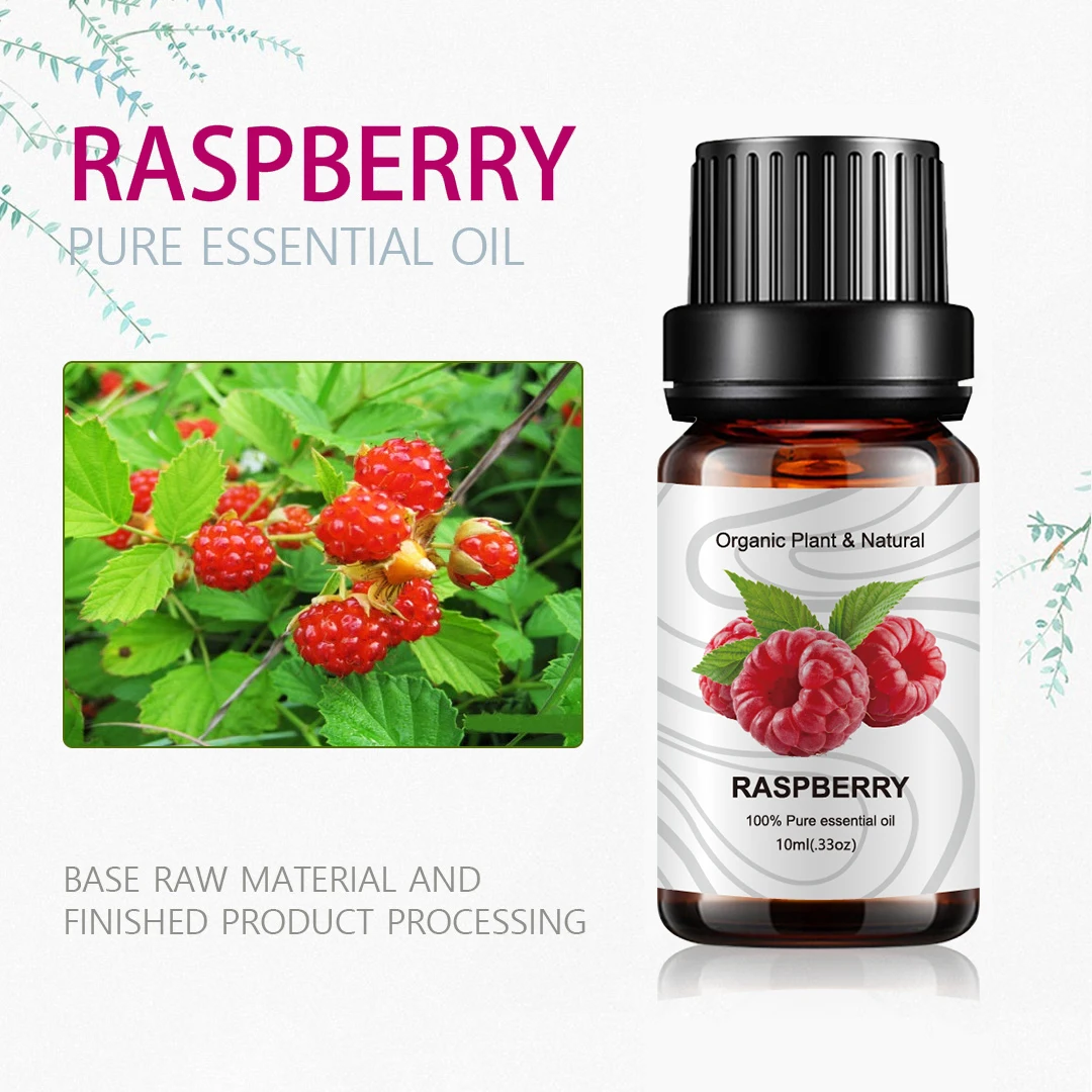 100% natural organic raspberry essential oil for Massage aromatherapy SPA Shampoo candle soap
