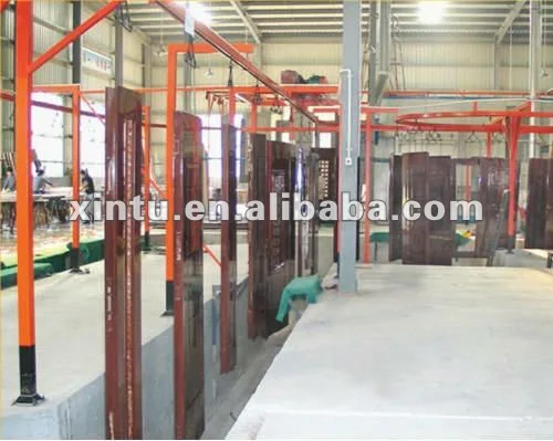 Customized Compact Automatic Powder Coating Line For metal processing Plant