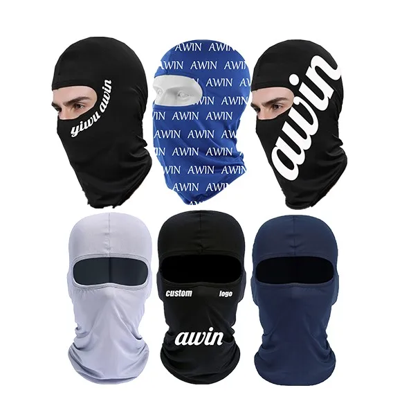 Балаклава горячая Распродажа Пользовательский логотип печать на все лицо маска для лица 1 отверстие