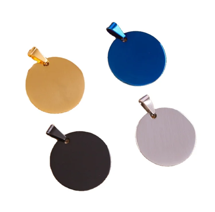 Custom ODM Round Dog Tags Wholesale Stainless Steel Dog ID Tag