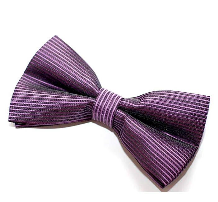 Мужской элегантный полосатый текстурированный галстук-бабочка из полиэстера-различные цвета с регулируемым ремешком для мужчин