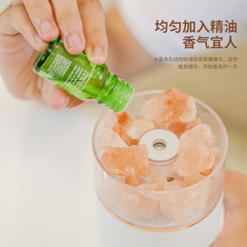 Hot Selling customized Ultrasonic Essential Oil Salt Lamp air humidifier  Aroma Diffuser With LED Light