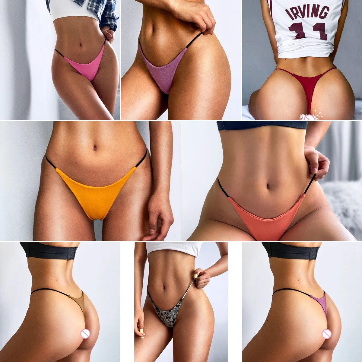 S-3xl Custom Logo Letter Print Cotton G String Thong Bikini Big Plus Size Womens Underwear Panties Private Label Thong G String