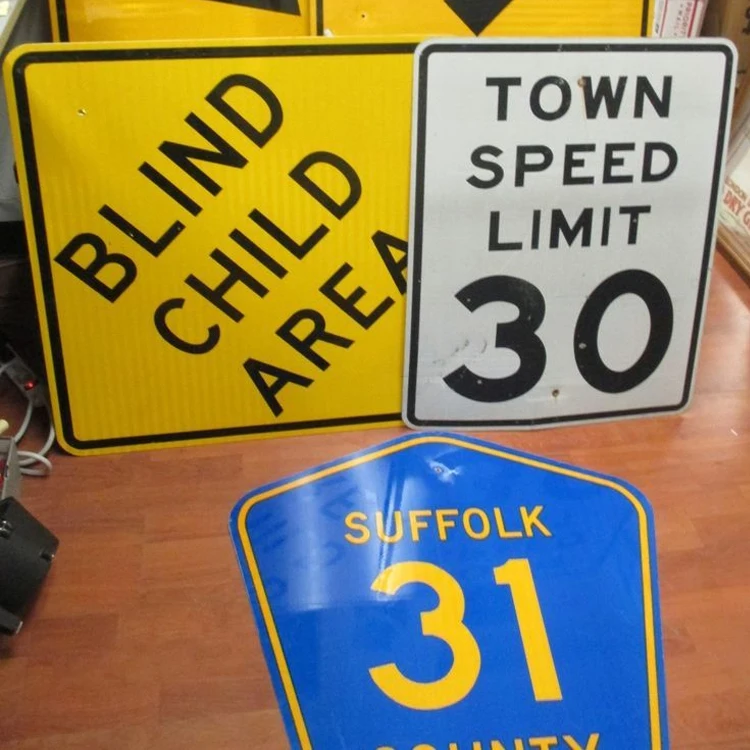 High quality traffic road reflective metal security us road signs Caution Sign