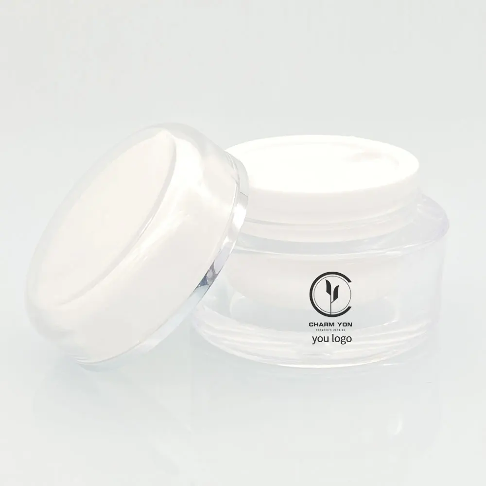 Round Cosmetic Toner Lotion Pump Empty Container and Tube Transparent for Cosmetics Plastic Products Screen Printing Roll on