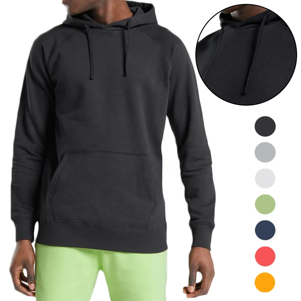 Толстовка мужская с логотипом на заказ, Свитшот оверсайз из хлопка, пуловер, уличная одежда с карманами, оптовая продажа