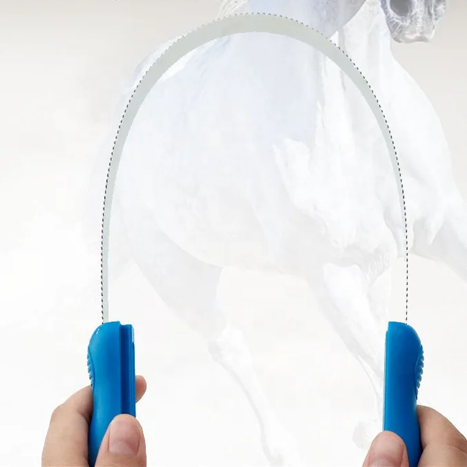 Stainless steel sawtooth horse sweat scraper brush iron sweat scraper horse hair brush scraper horse supplies cleaning tools