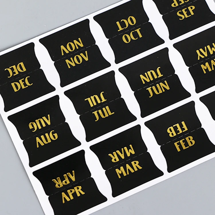 High Quality Custom Logo Pregnancy Baby Boy Month 1-12 Monthly Milestone Baby Stickers Baby Milestone Stickers