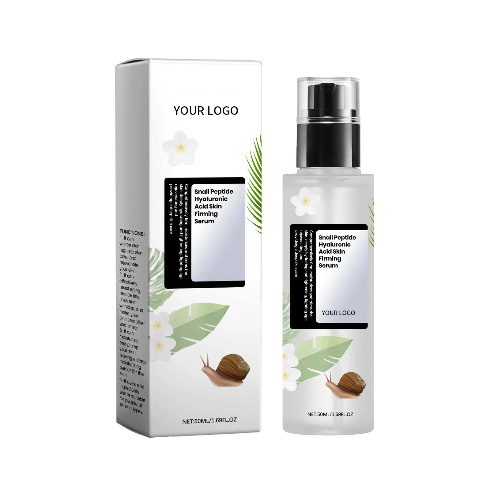 beauty products Moisture Brightening peptide hyaluronic acid Niacinamide firming Locking Skin Base Lightweight snail mucin Serum