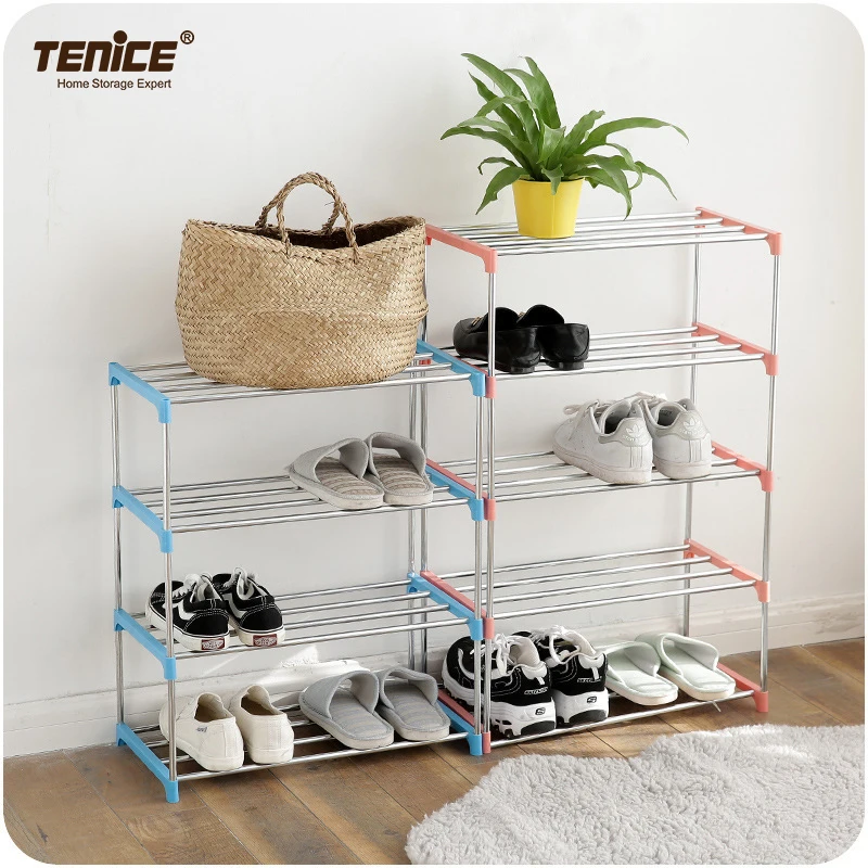 Cheap Factory Price plastic folding Storage Cabinet Shoe shelf Rack portable organizer modern Living Room Furniture