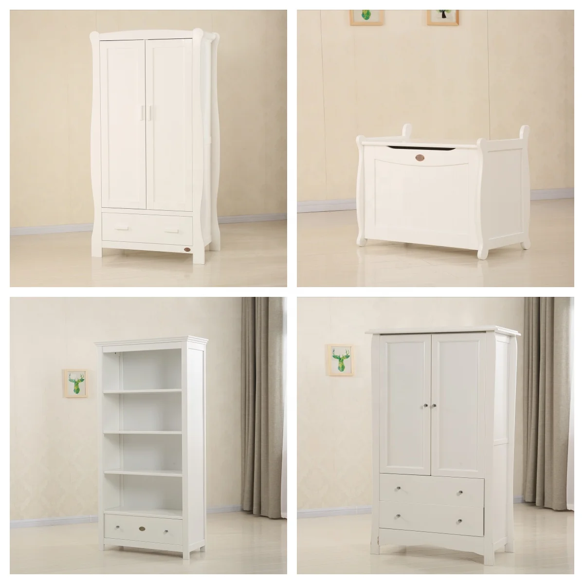 Baby locker with drawers double doors large capacity children storage cabinet solid wood baby furniture