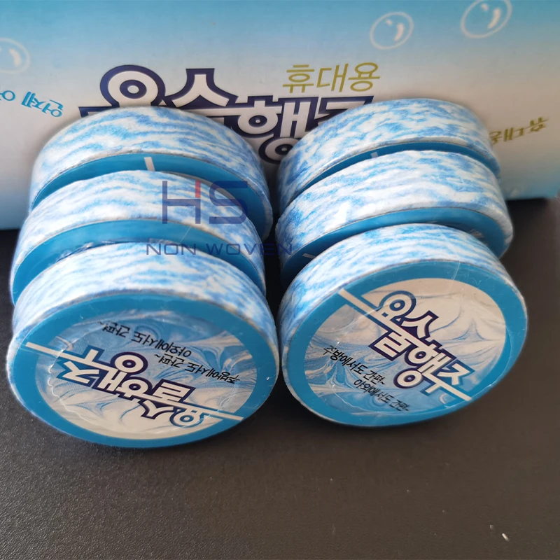 Korea Market Blue Compressed Washcloth Towels