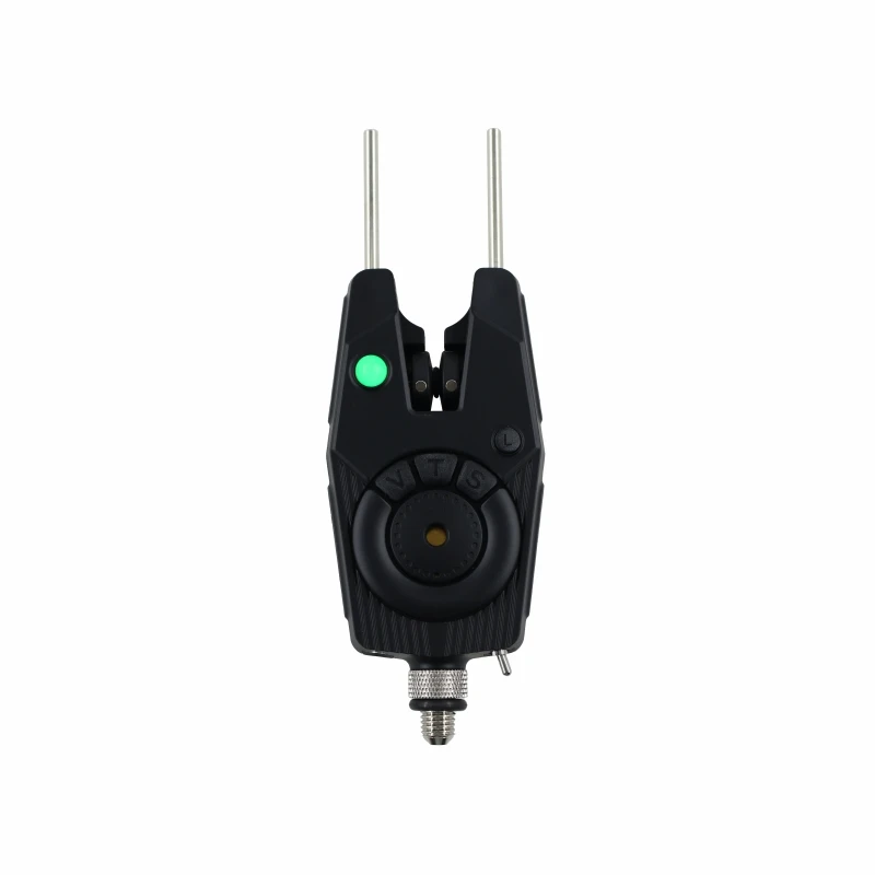 Excellent Quality 6 LED Indicators With Snag Ears JZH-RF1688  Black Single Fishing Bite Alarm