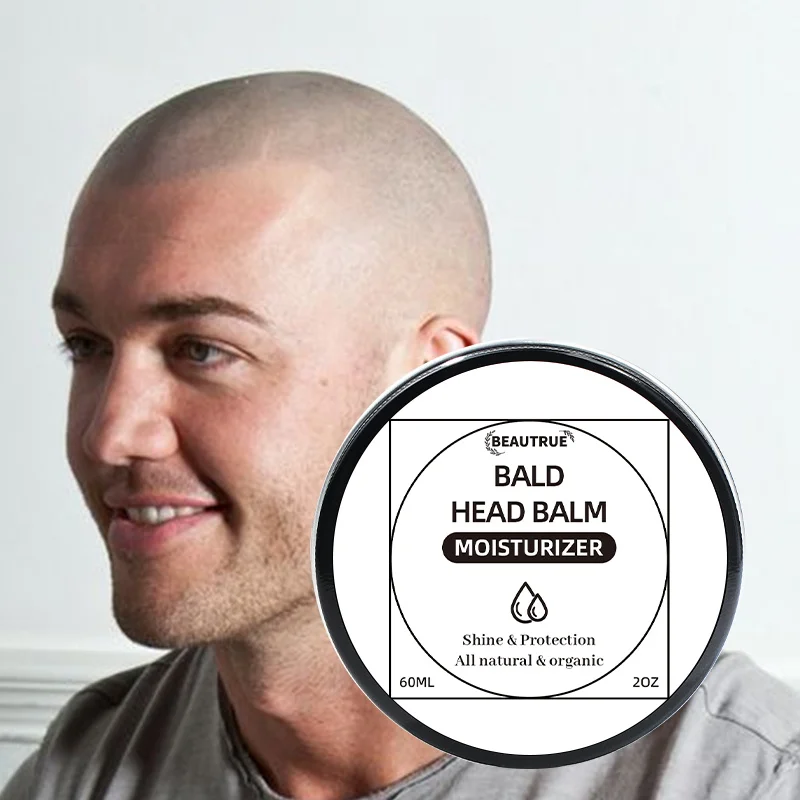 Bald Head Care For Men Protect Moisturizing Balm Matte Smooth Hydrated Clean Scalp and Skin Non-Greasy Scalp