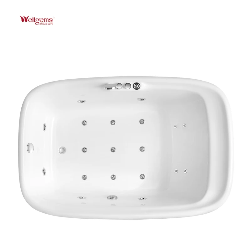 Bathroom Luxury Lightweight Acrylic Freestanding Hydro Spa Massage Corner Whirlpool Bathtub