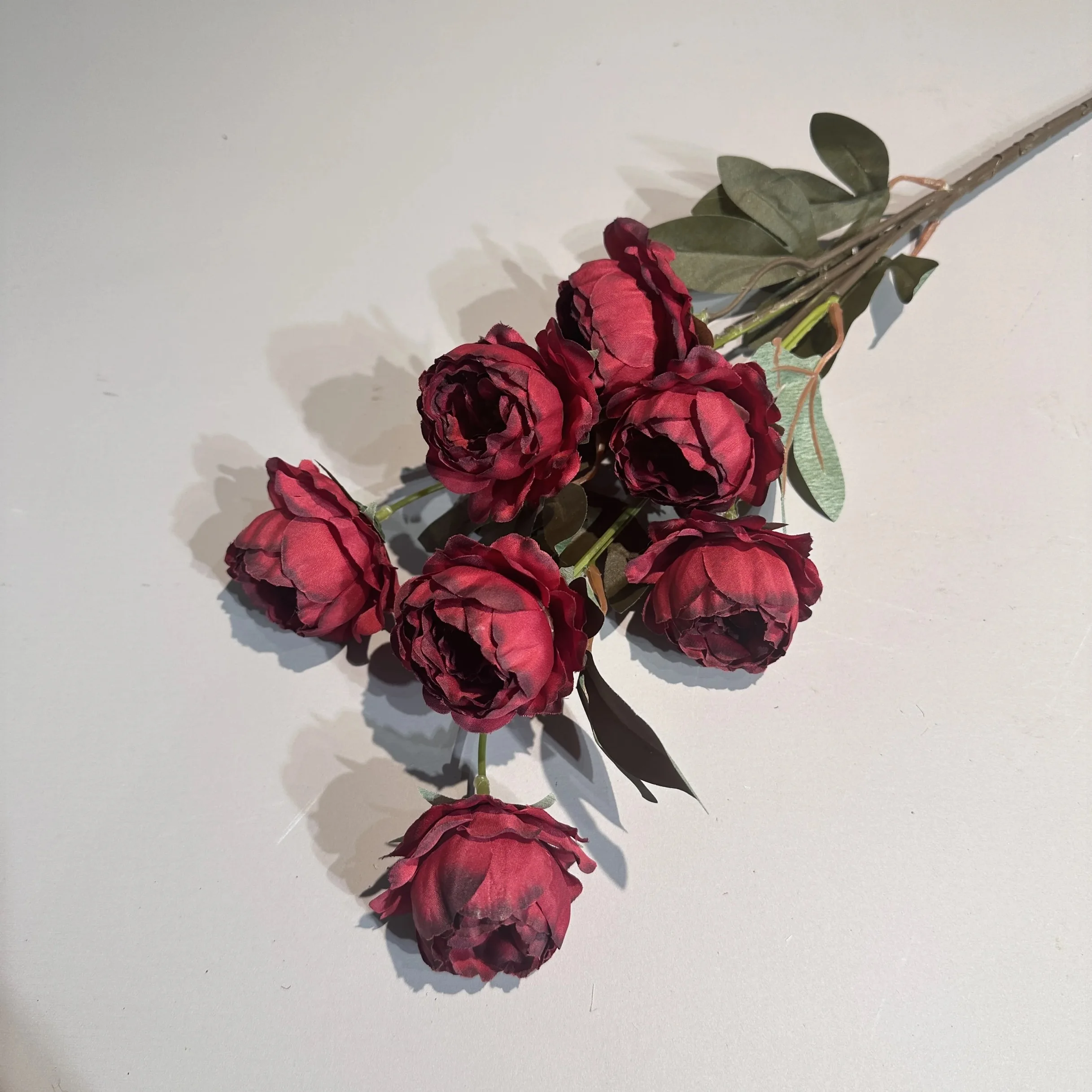 Artificial small peony Flowers single long stem peony bunch for wedding centerpieces & table decoration