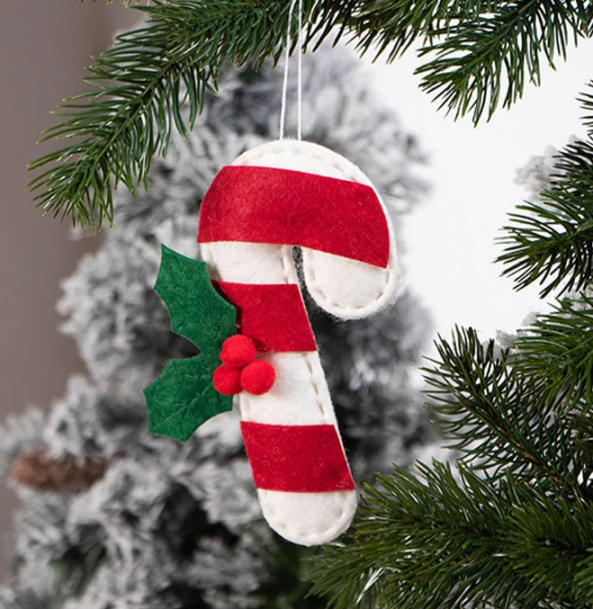 Christmas Wool Felt Novelty Boot Socks Funny Felt Craft Decoration Wool Socks Hanging Ornament Decoration Gift Bag Sock Pendant