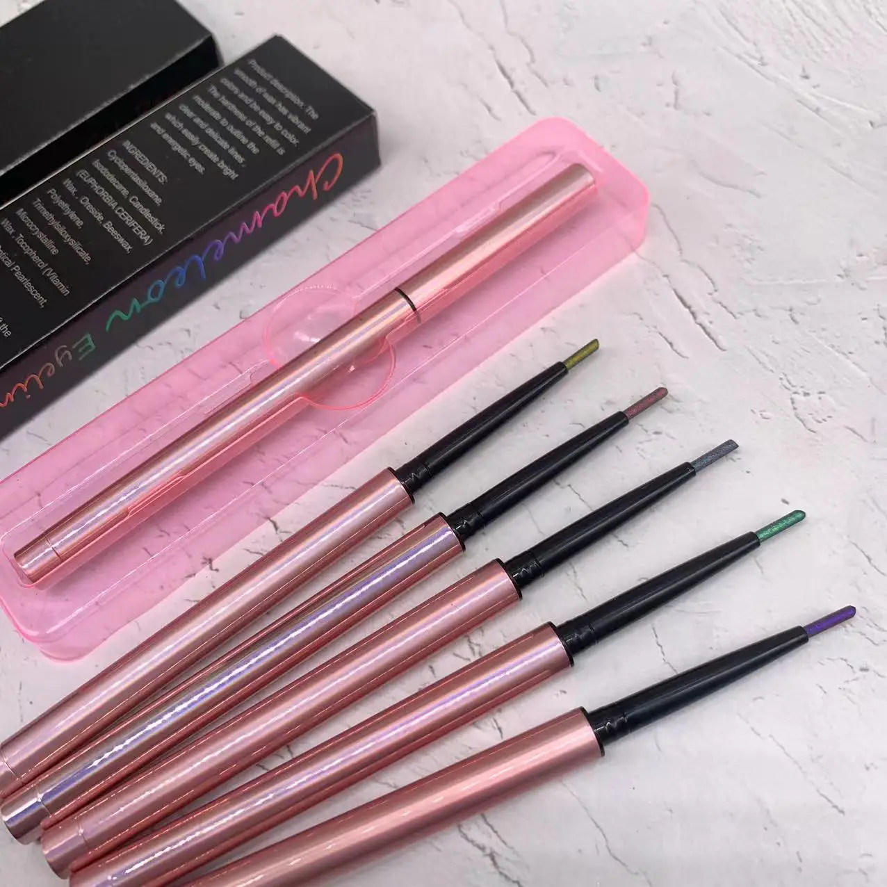 Private Label Cosmetics Waterproof Long lasting Creamy Eyeliner No Logo Vegan High Quality Crayon Eye Liner