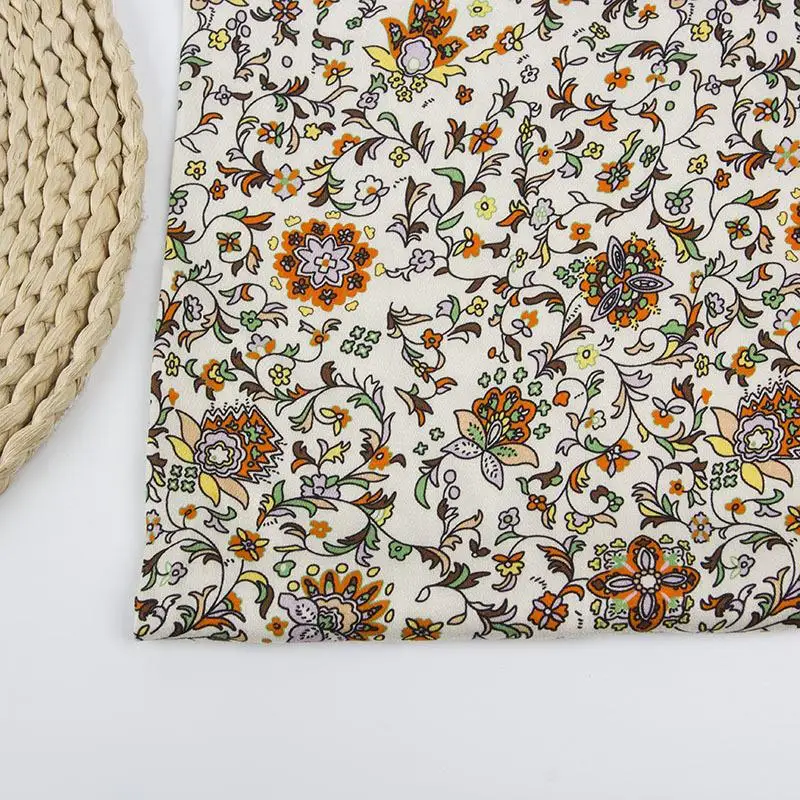 Customized Design 100 English Japanese Poplin Plain Cotton Printed Fabric for Garment