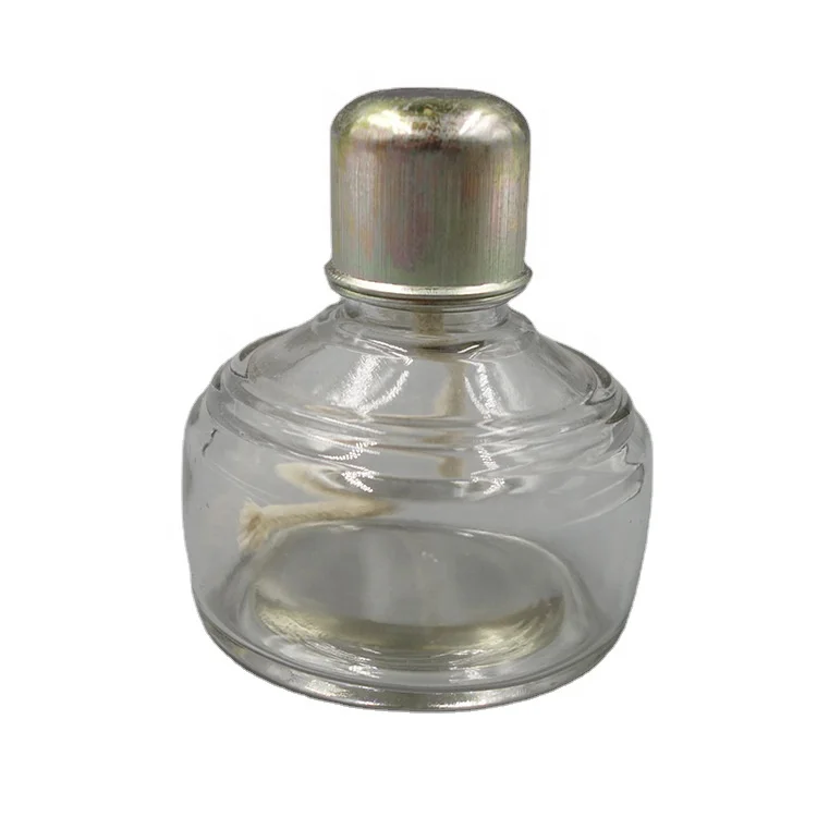 Laboratory Glass Metal Cap Dental Lab Alcohol Burner Lamp 120ml