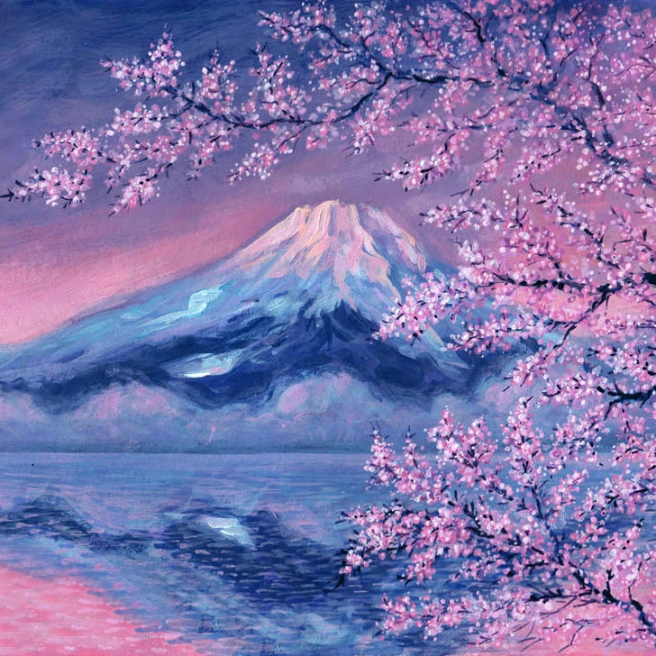 Factory Customizable Landscape 5d Diamond Decorative Painting Diamond Art Painting Mount Fuji Painting Decor