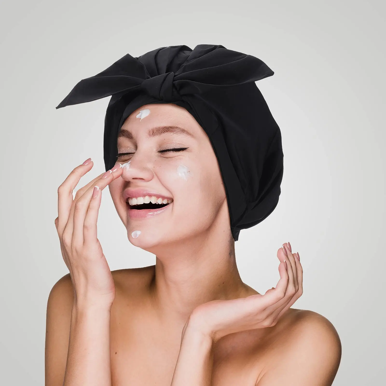 YSD Shower Cap Waterproof Luxury Shower Caps for Women Reusable Bath Hair Cap Fashion Shower Hat with Elastic