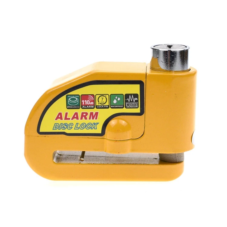 YH9920 Alarm Disc Bicycle Security Brake Lock Anti Theft Motorcycle Lock Disc Alarm Lock