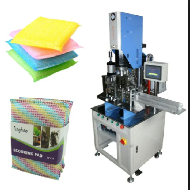 kitchen Cleaning Sponge Cutting and Welding Ultrasonic Plastic Welding Machine