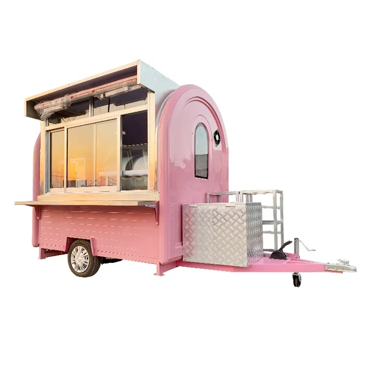  YANZHIMEI Used Food Truck Fast Trailer Ice Cream Vending Carts For