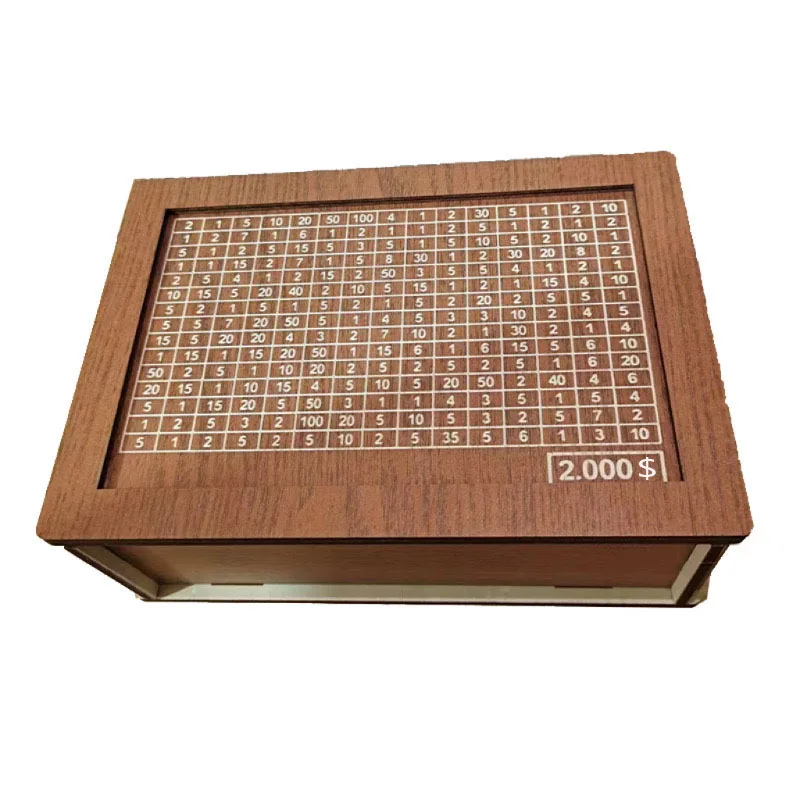 Money Box with Counter Home Quality Counter Dollar Piggy Bank, Kids Gifts, Wooden Crafts