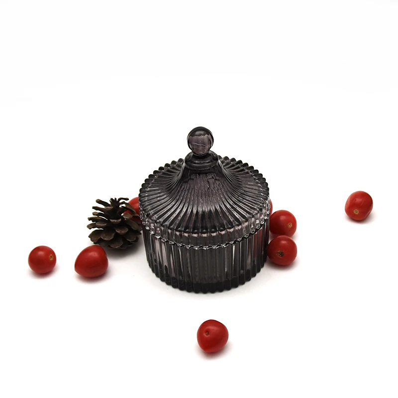 Европейская стеклянная банка для конфет прозрачная шкатулка ювелирных изделий хранения сухих фруктов и закусок на свадьбу Рождество