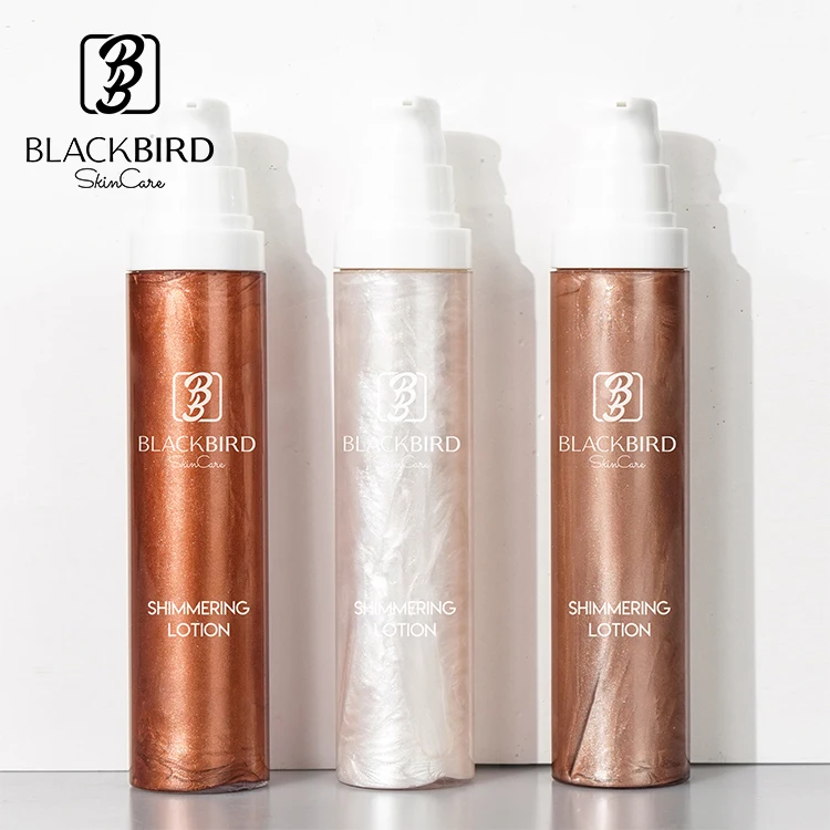 Private Label Long Lasting Waterproof Illuminizing Glow Oil Bronze Body Shimmering Oil For The Skin Glowing Golden Tan